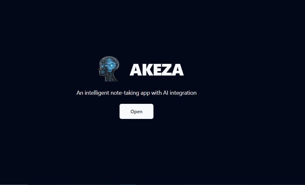 AI-Powered Note-Taking Chatbot interface